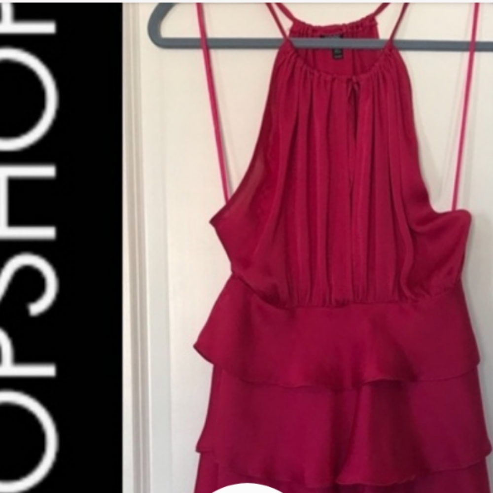 Sexy Ruffled Halter Top - Size 8